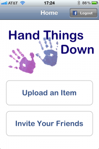 Hand Things Down’s first iPhone application Hand Things Down’s first iPhone application